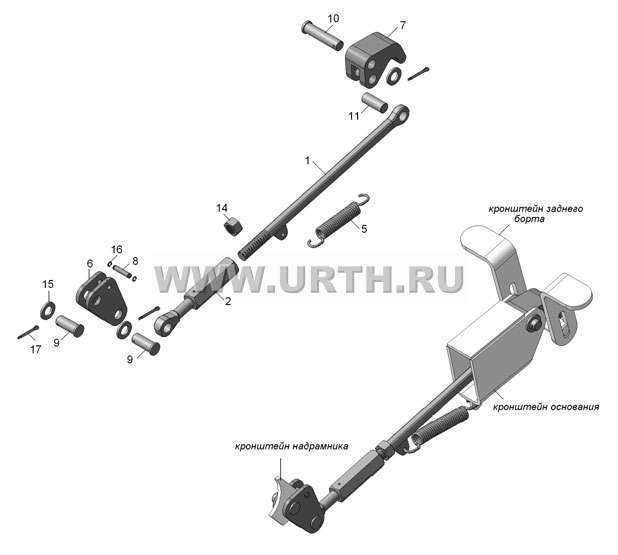 5511-8500040  Установка запоров заднего борта